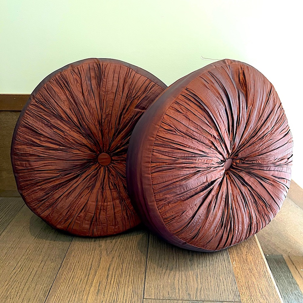 Pier 1 Imports Round Throw Pillows (Set of 2)